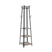 Coat Rack - Industrial Design - mit 3 Regalen - Vintage -Stil