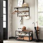 Wandbedeckungsregal mit Metallrahmen-Vintage-BROW-Zweiten