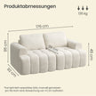 Modulaire Bank – Zonder Frame – Chenille – 176 x 92 cm – Wit