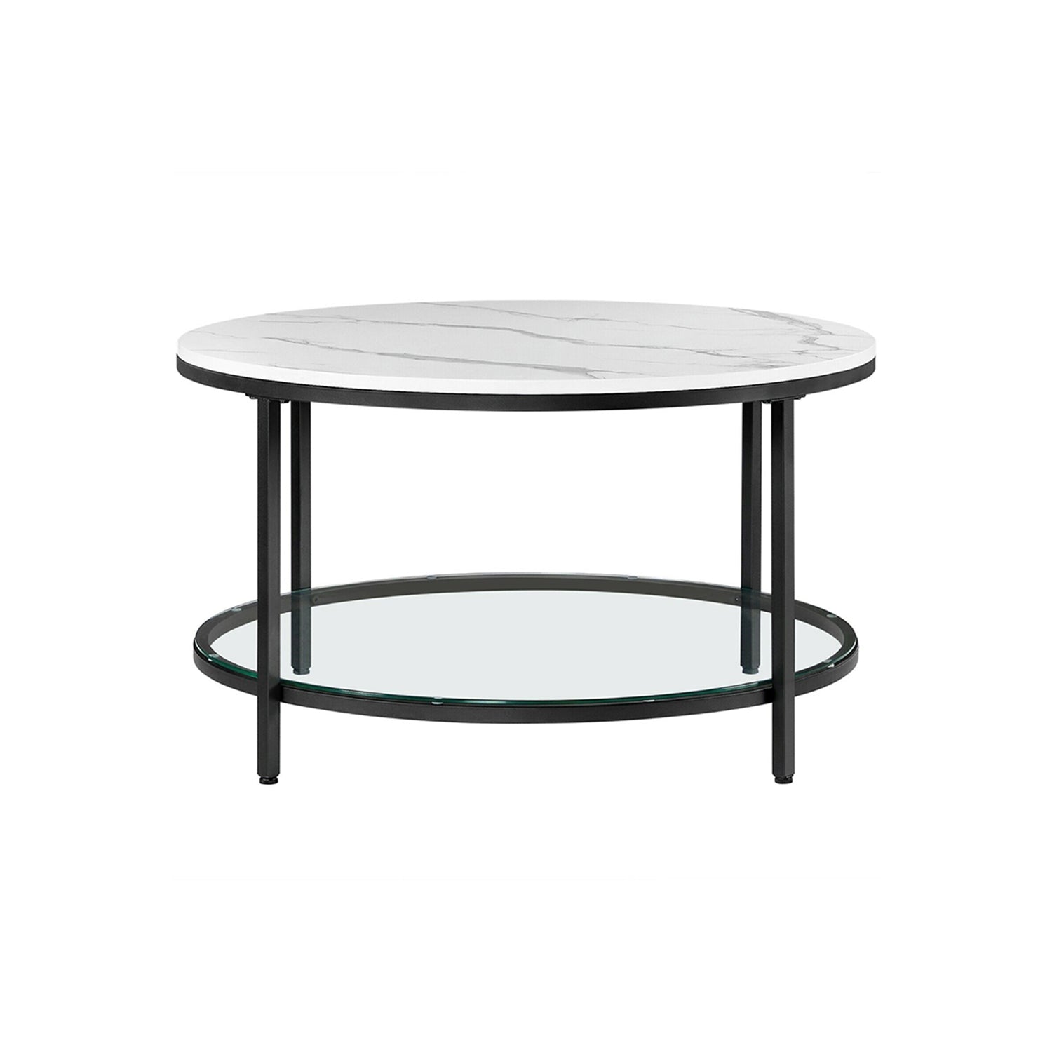 Couchtisch mit 2 Regalen für das Wohnzimmer