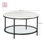 Couchtisch mit 2 Regalen für das Wohnzimmer