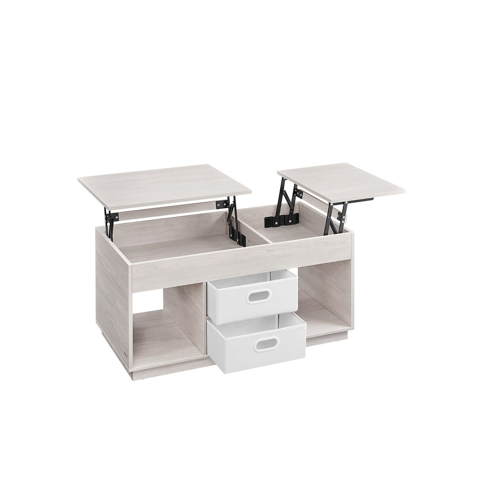 Couchtisch mit 2 Schubladen und Kursen Asbruin