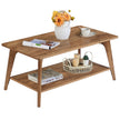 Salontafel - 100 x 55 x 45 cm - 2 planken - aardbruin