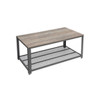 Couchtisch-Lebensraum Tisch-Seite Tisch-TV-Möbel-Vintage-Braun/Schwarz