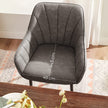 Sessel - Lounge Stuhl - Polsterer Esszimmerstuhl - mit Armlehnen - Grau