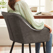 Sessel - Lounge Stuhl - Polsterer Esszimmerstuhl - mit Armlehnen - Grau
