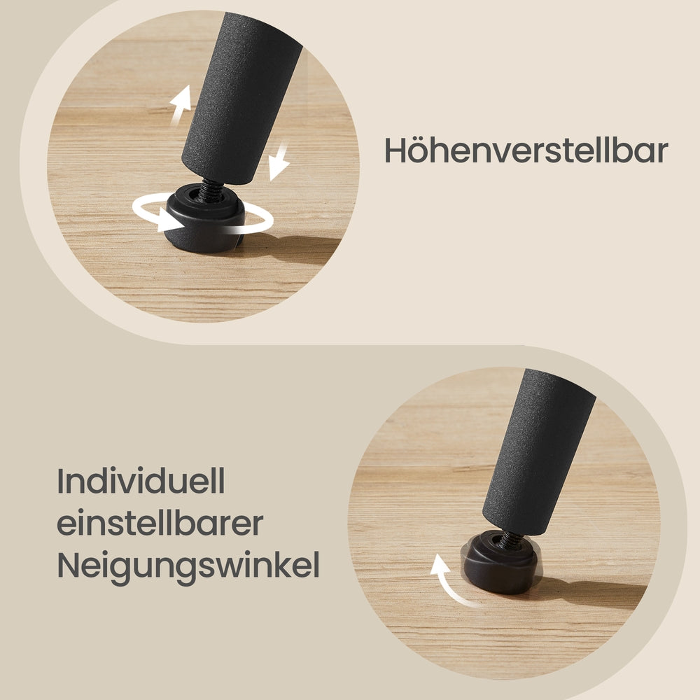 Eetkamerstoel - Met Armleuningen - Corduroy - Metalen Poten - Zwart