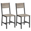 Esszimmerstühle Set von 2 Grayy gemischtem Matt Grey