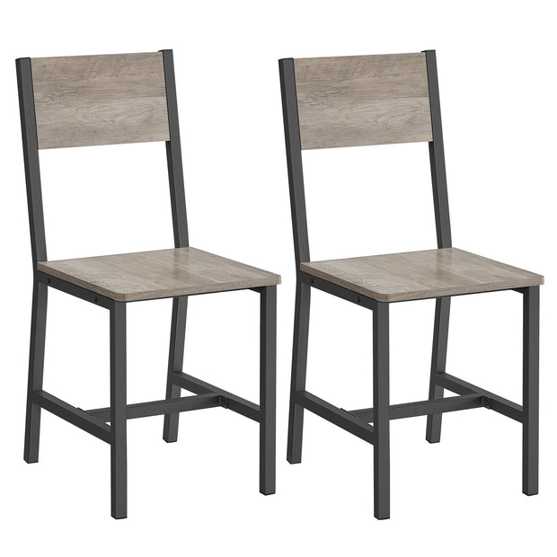 Esszimmerstühle Set von 2 Grayy gemischtem Matt Grey