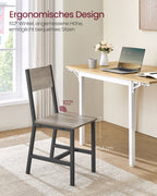 Esszimmerstühle Set von 2 Grayy gemischtem Matt Grey