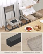 Esszimmerstühle Set von 2 Grayy gemischtem Matt Grey