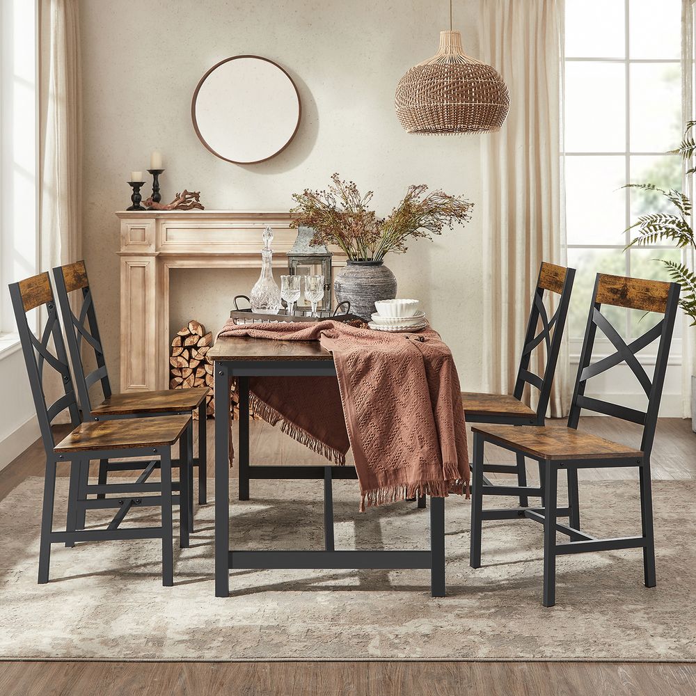 Speisesaalstühle - Wohnzimmerstühle - 2 - für Esszimmer - Braun
