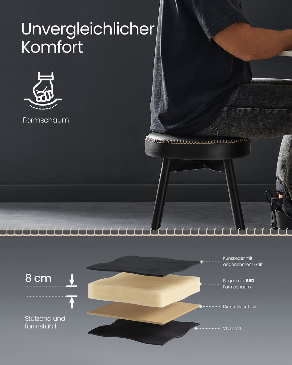 Speisesaalstühle - 2 - Ekho -Kollektion - Tinte -Black