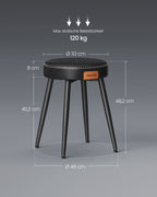 Speisesaalstühle - 2 - Ekho -Kollektion - Tinte -Black