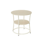 Beige mit 2 Regalen - Stahlrahmen - Natural Beige