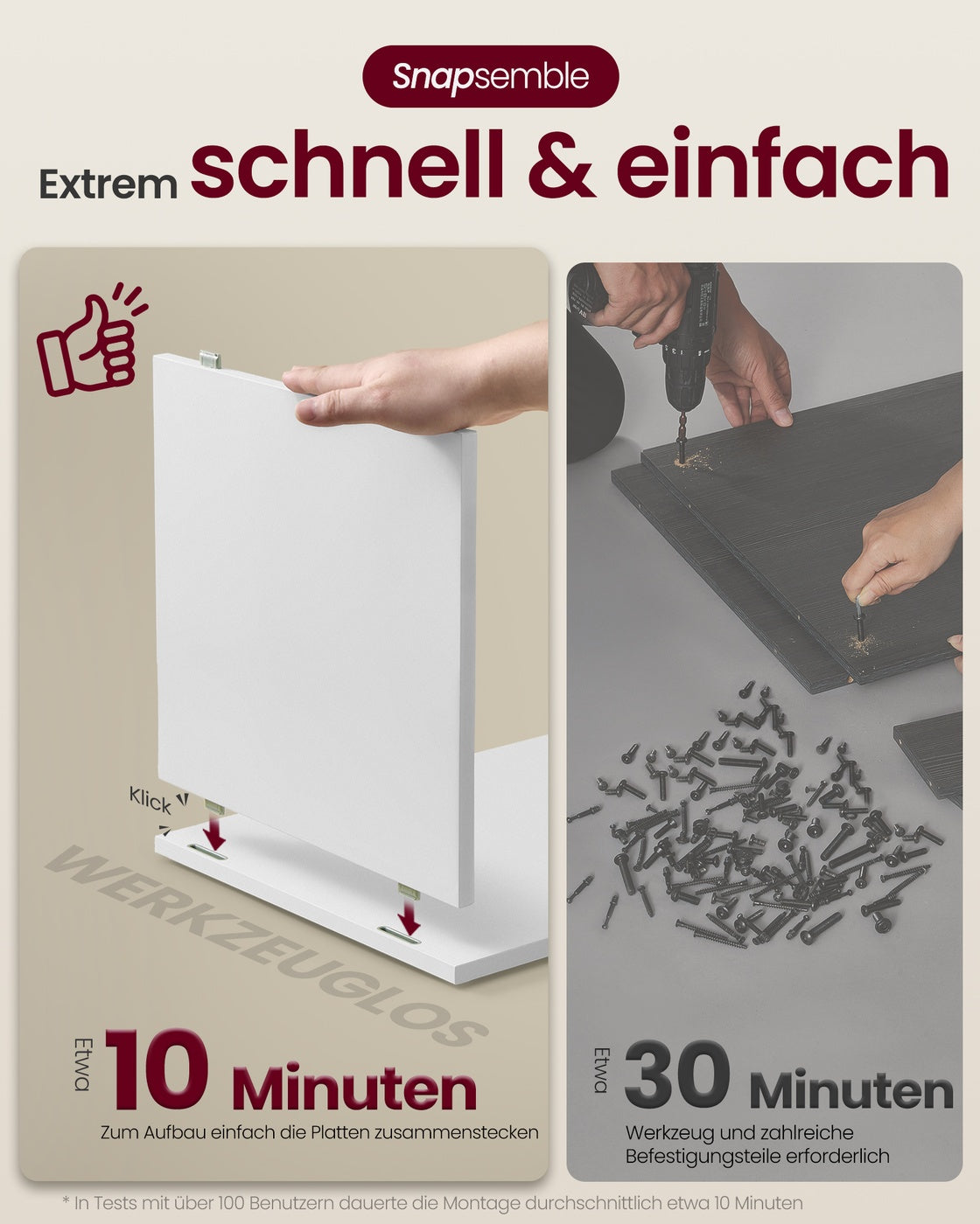 Nachtkastje - 30 x 35 x 45 cm - 3 niveaus - wolkwit - maximaal 50 kg tafelbladbelasting - maximaal 10 kg per vak