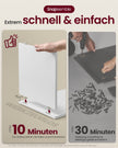 Nachtkastje - 30 x 35 x 45 cm - 3 niveaus - wolkwit - maximaal 50 kg tafelbladbelasting - maximaal 10 kg per vak