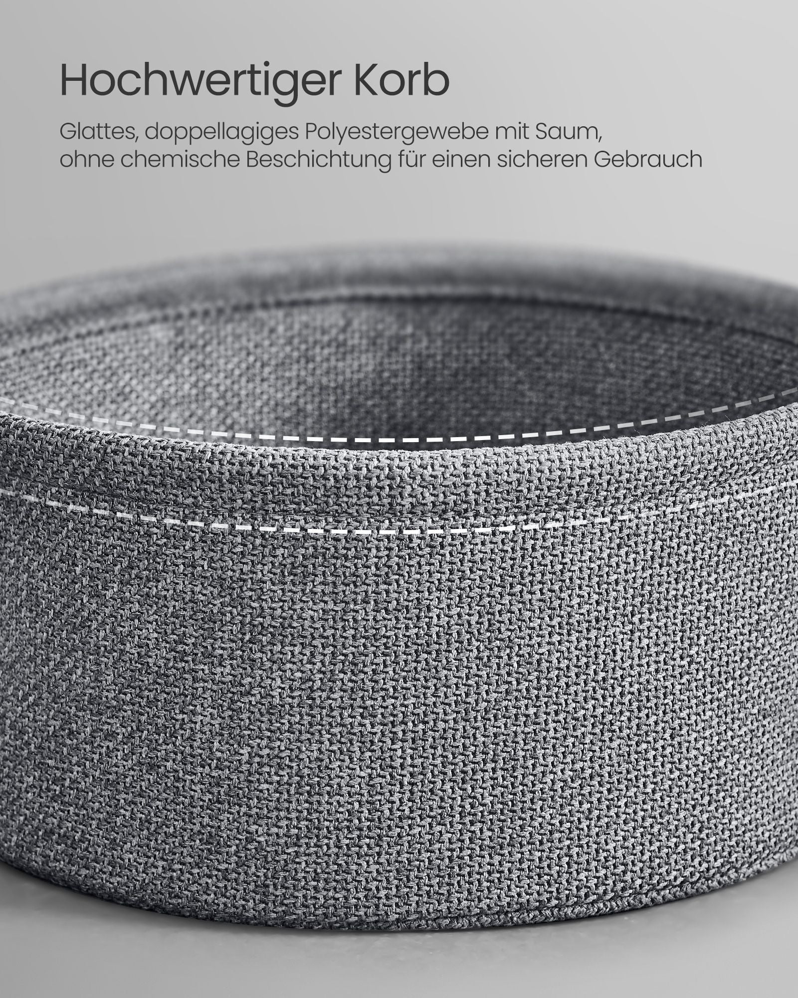 Seitentisch-mit Korb-Imbony Schwarz-Leigh-freier Stoff