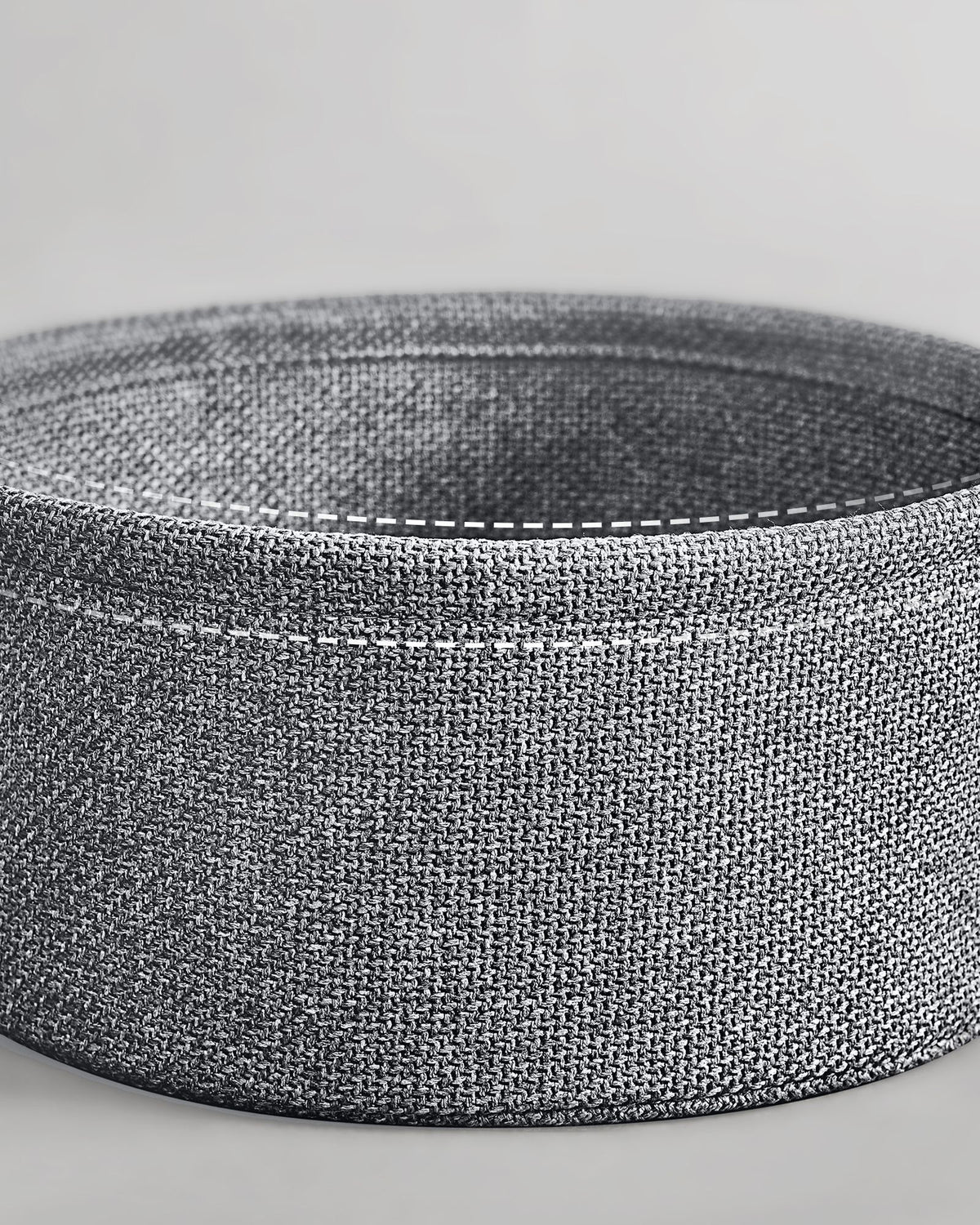 Ronde Bijzettafel – Met Stoffen Opbergmand – Ø 45 cm – Duifgrijs en Leigrijs