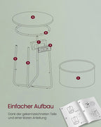 Seitentisch - mit Ladestation & Socket - Bosgroen & Crèmwit