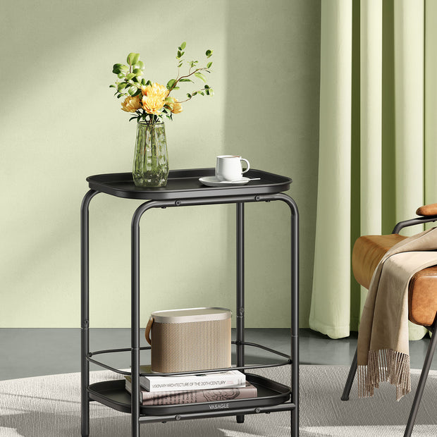 Seitentabelle - 2 Level - modern - Tinte schwarz