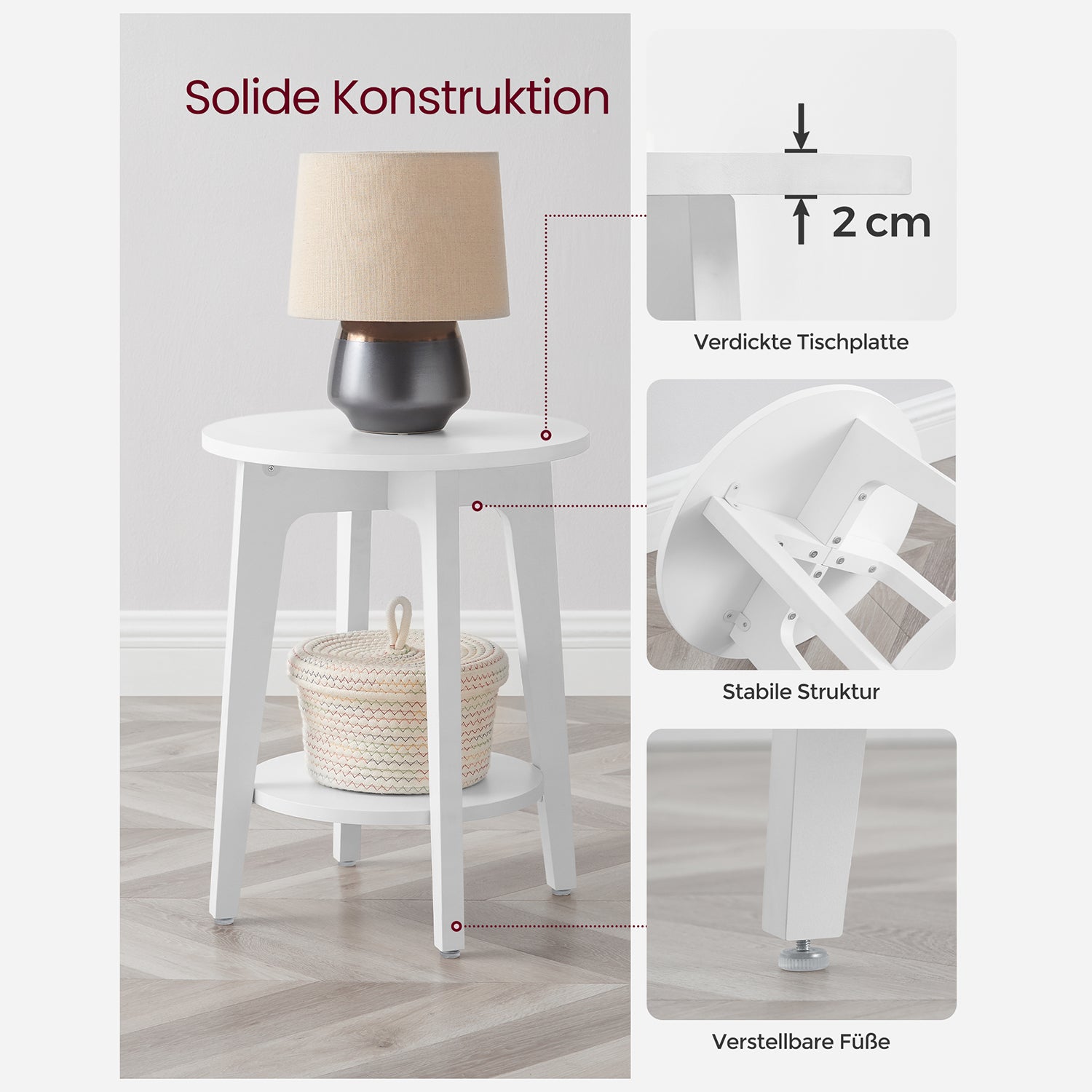 Seitentisch - mit Planke
