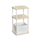 Moderner Seitentisch - 3 Storage Boards - Natural Beige