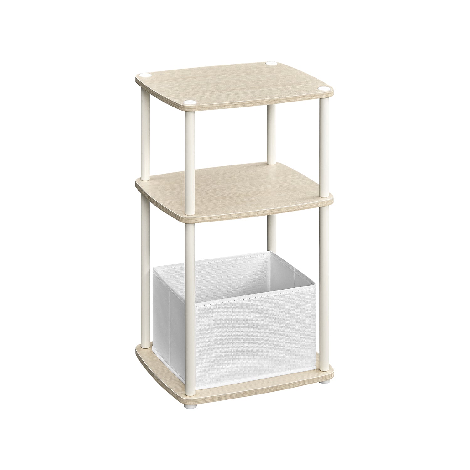 Moderner Seitentisch - 3 Storage Boards - Natural Beige