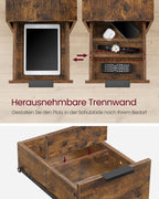 Nachttisch mit Schublade - Moderner Beistelltisch für Schlafzimmer oder Wohnzimmer (3)