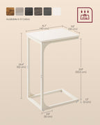 C-förmiger Beistelltisch mit stabilem Metallrahmen