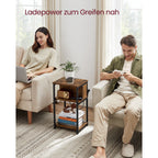 Nachttisch mit Steckdose