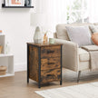Nachttisch - mit 3 Schubladen - 40 x 40 x 60 cm - Vintage Brown/Schwarz