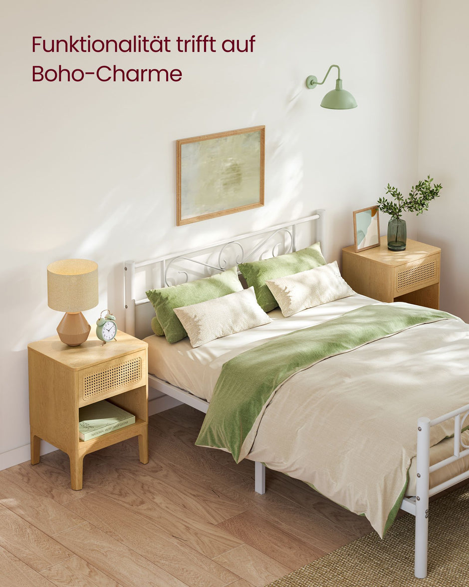 Nachttisch - modern - mit Schubladen und offenem Fach