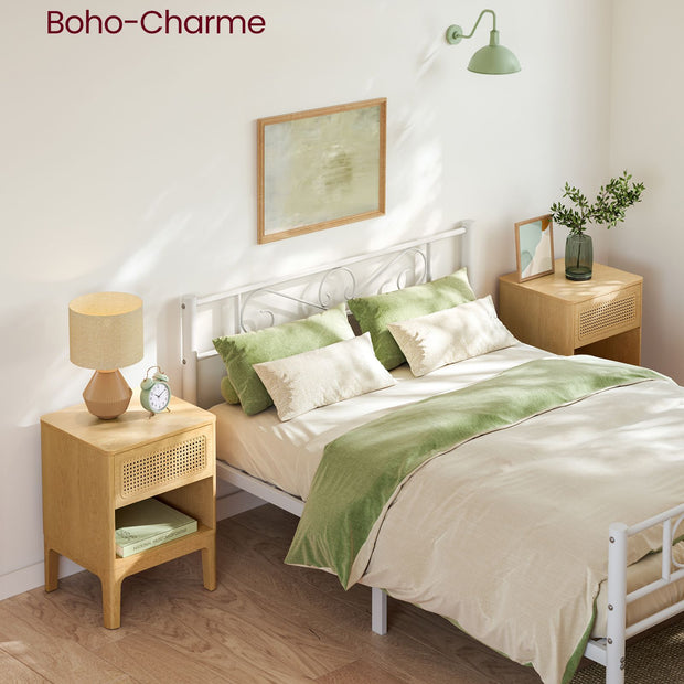 Nachttisch - modern - mit Schubladen und offenem Fach