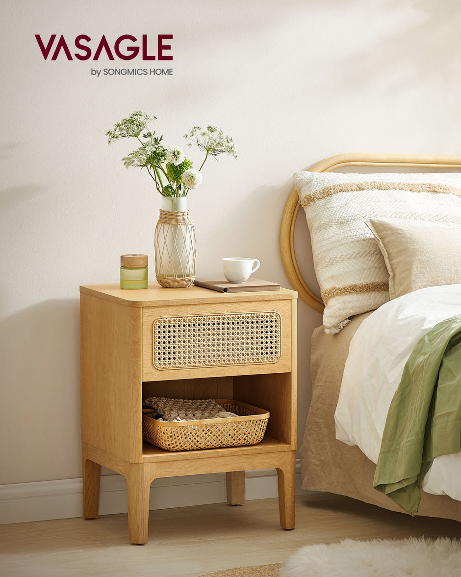 Nachttisch - modern - mit Schubladen und offenem Fach