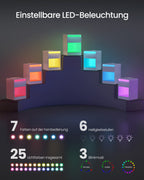 Nachttisch mit LED -Beleuchtung moderner Wolkwit