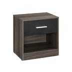 Seitentisch mit Schubladen-Schlafzimmer-Chestnut-Ink Zwart