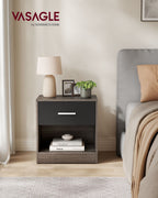 Seitentisch mit Schubladen-Schlafzimmer-Chestnut-Ink Zwart