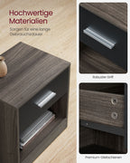 Seitentisch mit Schubladen-Schlafzimmer-Chestnut-Ink Zwart