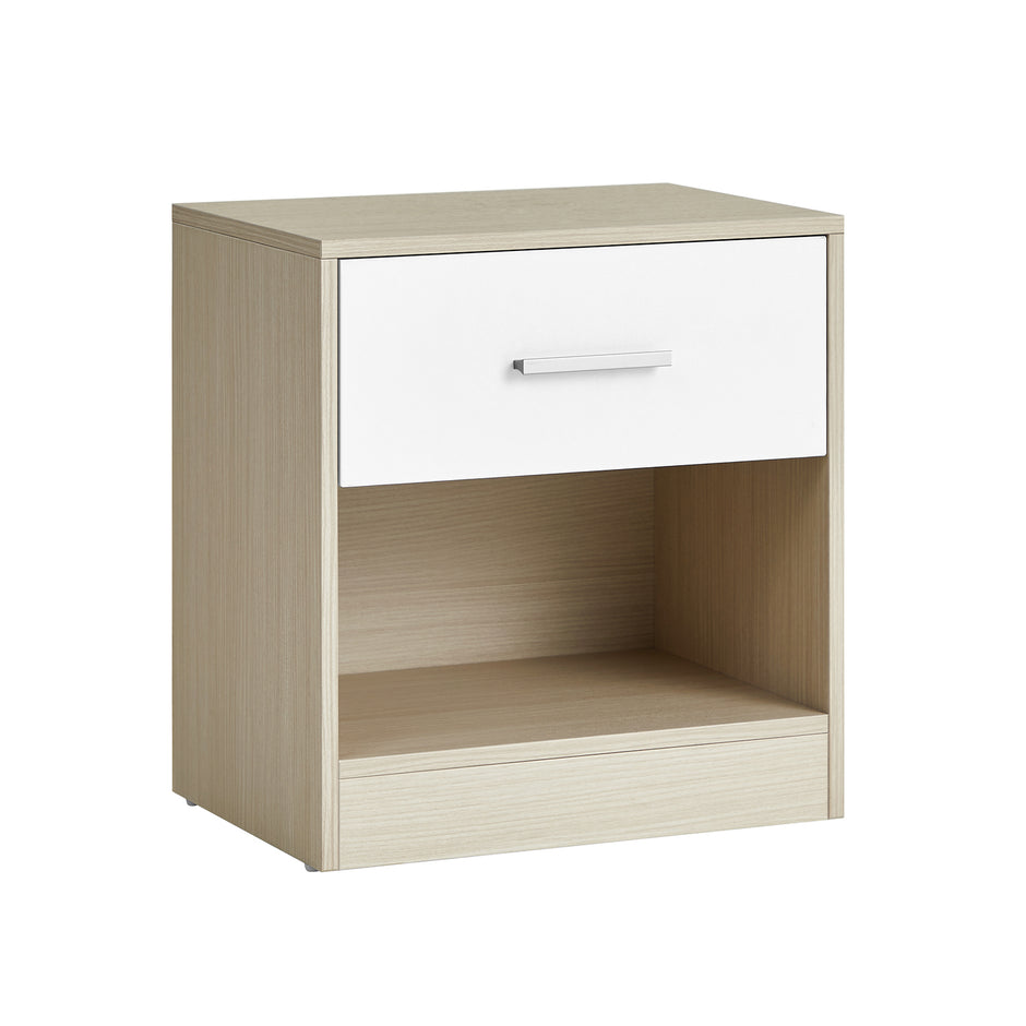 Nachttisch mit Schublade - Moderner Beistelltisch für Schlafzimmer oder Wohnzimmer (2)