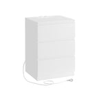Seitentisch - mit 2 Sockets - Schlafzimmer - Wolkwit