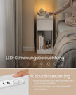 Nachttisch - LED -Beleuchtung - USB -Anschlüsse - Schublade - Modell 4