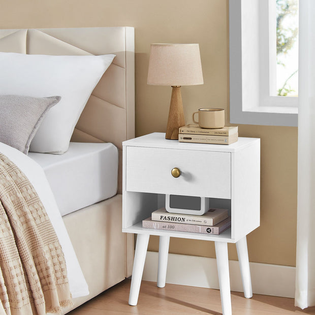 Nachttisch -Set von 2 mit Schubladen und Brett