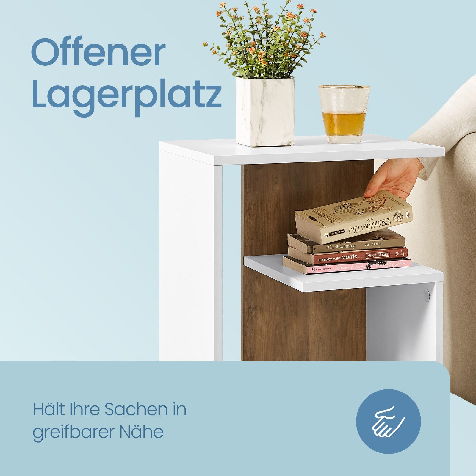 Seitentisch, Nachttisch, kleiner Tisch
