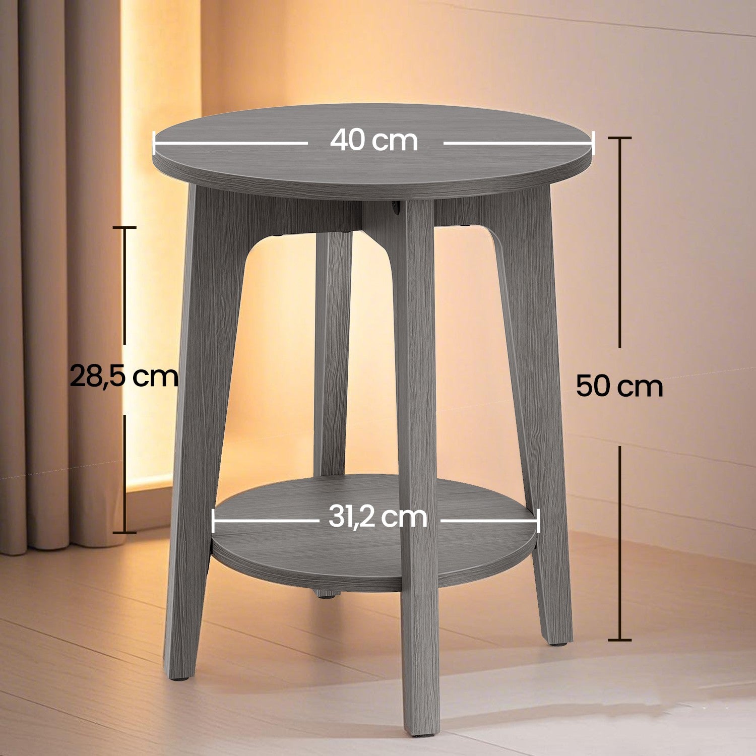 Beistelltisch, Couchtisch, kleiner runder Tisch