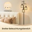 Staande lamp - 29 x 32 x 176,5 cm - 3 E27 fittingen - zwart - 4 kg