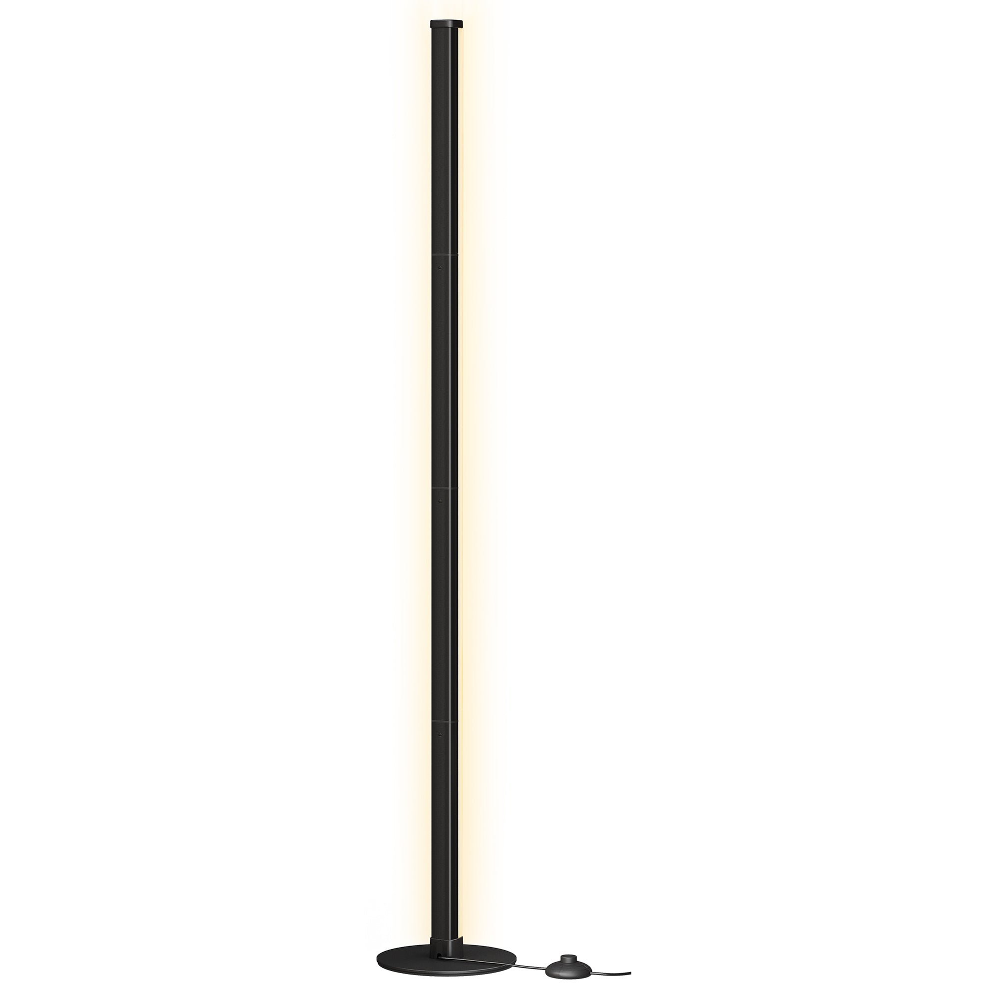 Vloerlamp - LED - Dimbaar - Zwart - 18 x 139,4 cm