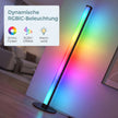 Vloerlamp - RGB LED met App-bediening en Muzieksync - Zwart - 18 x 139,4 cm