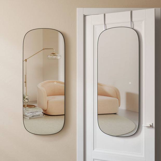 Wandspiegel - Bent Ecke - Framless - Schwarz