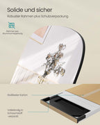 Passspiegel mit runden Ecken 160 x 50 cm Tinte -Black